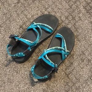 Teal Chaco Sandals